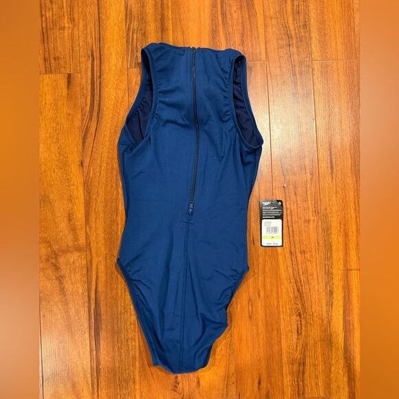 Speedo Women's Swimsuit One Piece Endurance+ Avenger Water Polo,Navy,30 - Picture 5 of 9